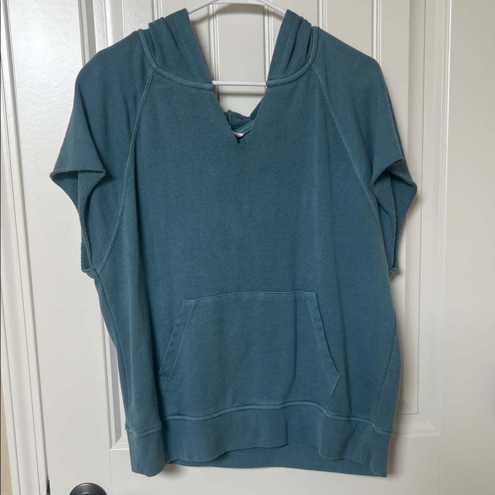 Universal Thread Teal Short Sleeve Hoodie